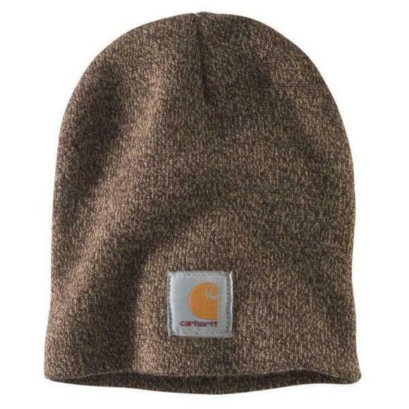 Carhartt Mens One Size OFA Dark Brown Knit Hat